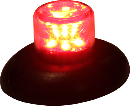 Blixtkula LED, Röd, LHP-61-R, optik, DV